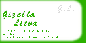 gizella litva business card